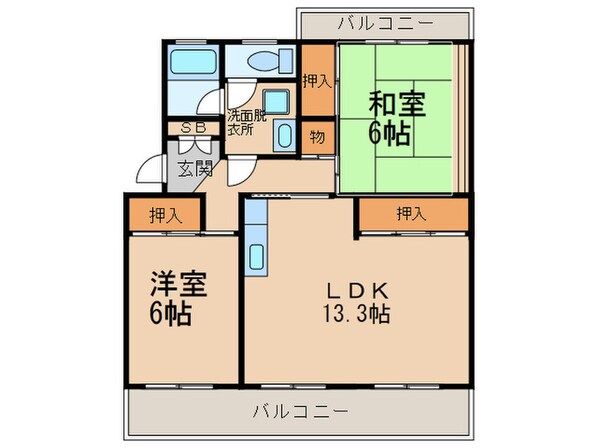 ロイヤルハイツ泉の物件間取画像